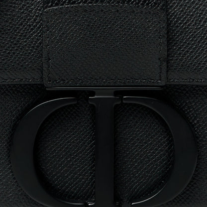 Christian Dior Ultra Matte Grained Calfskin 30 Montaigne Box Bag Black 9 of 12
