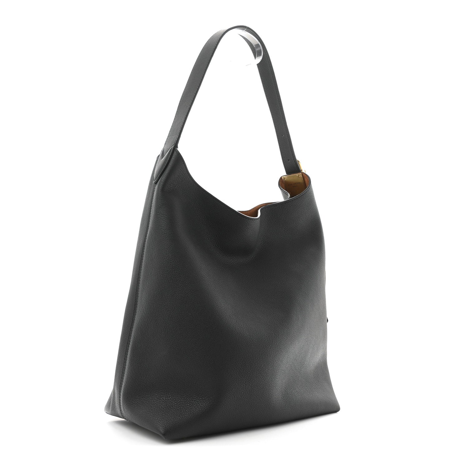 Louis Vuitton Grained Calfskin Low Key Hobo MM Black 4 of 11