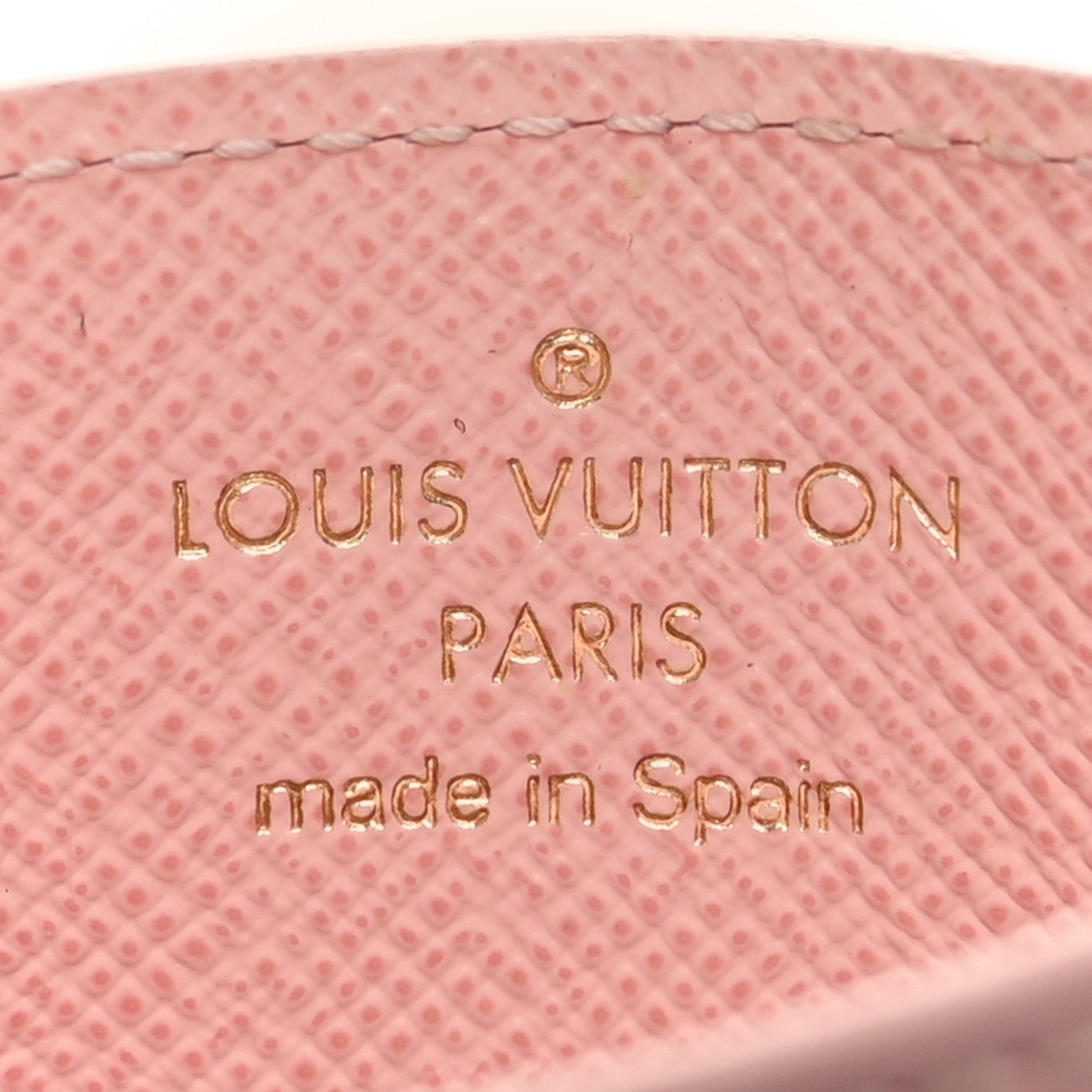 Louis Vuitton Damier Ebene Studded Card Holder Rose Ballerine 6 of 8