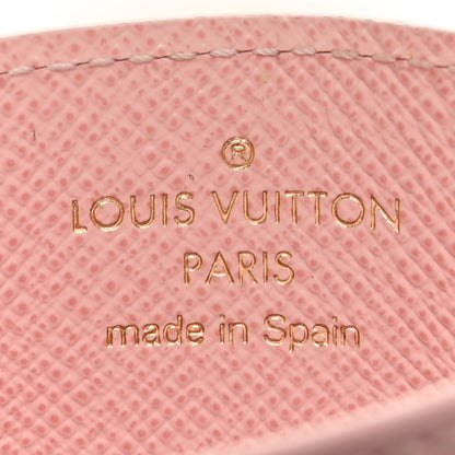 Louis Vuitton Damier Ebene Studded Card Holder Rose Ballerine 6 of 8