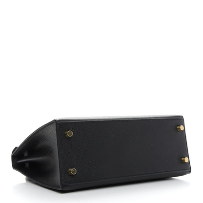 Hermes Epsom Kelly Sellier 25 Black 3 of 10