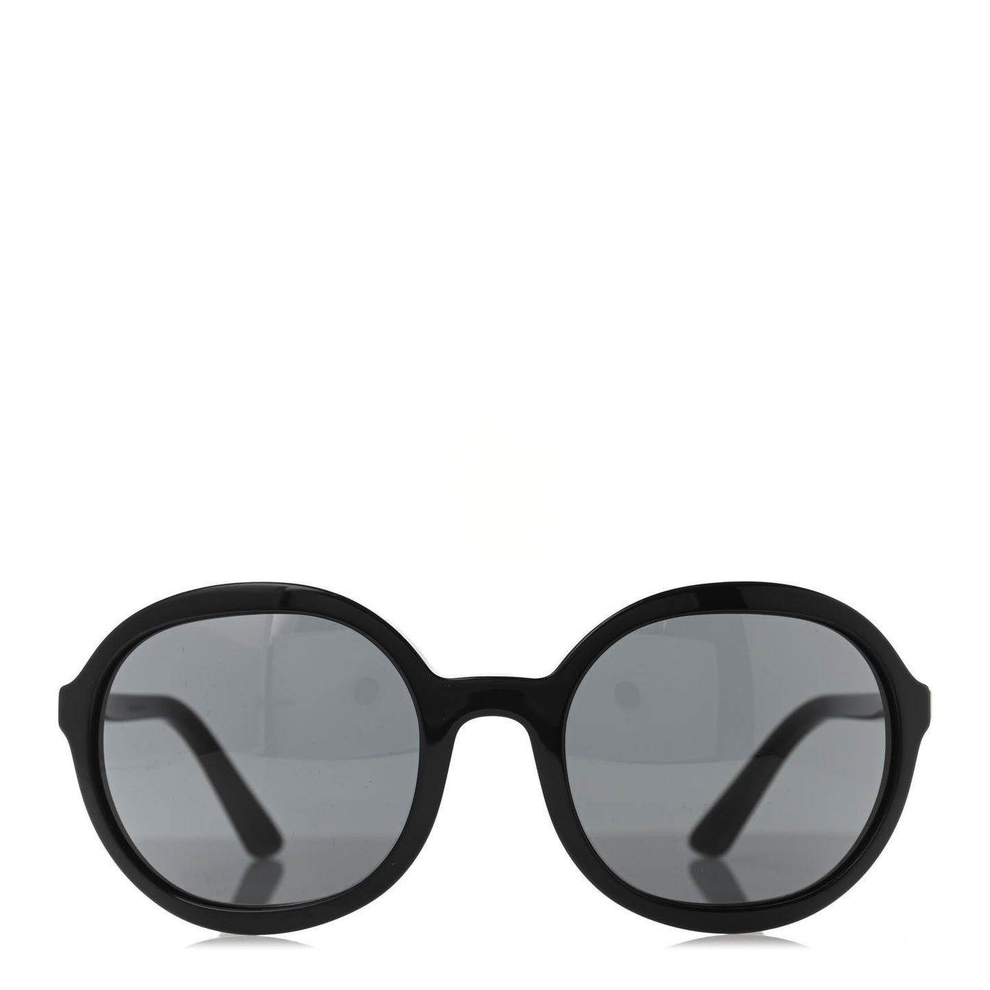 Acetate Heritage Round Sunglasses SPR09V Black