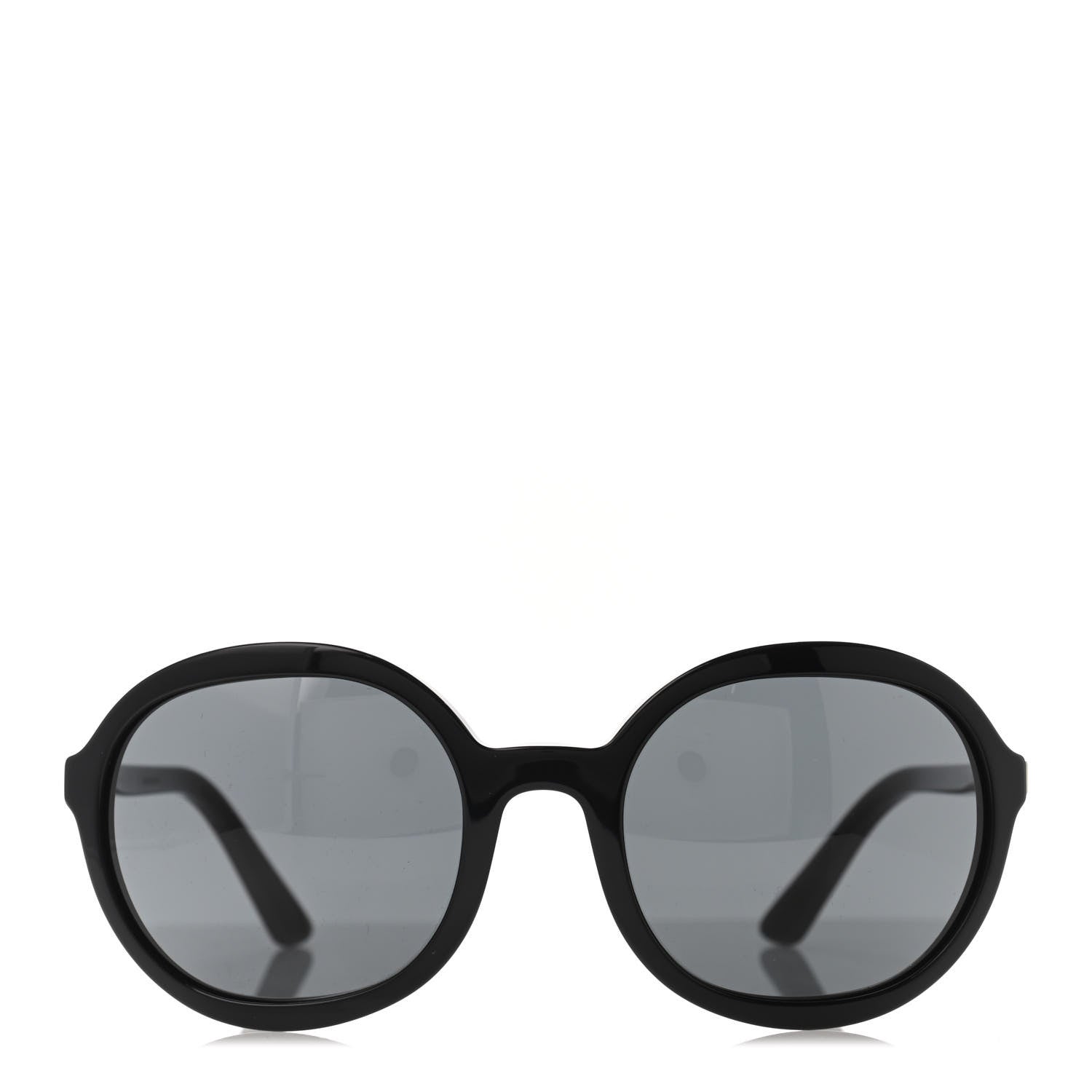 Prada Acetate Heritage Round Sunglasses SPR09V Black 3 of 4