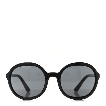 Prada Acetate Heritage Round Sunglasses SPR09V Black 3 of 4