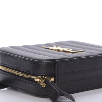 Saint Laurent Lambskin Matelasse Vicky Monogram Belt Bag Black 6 of 8