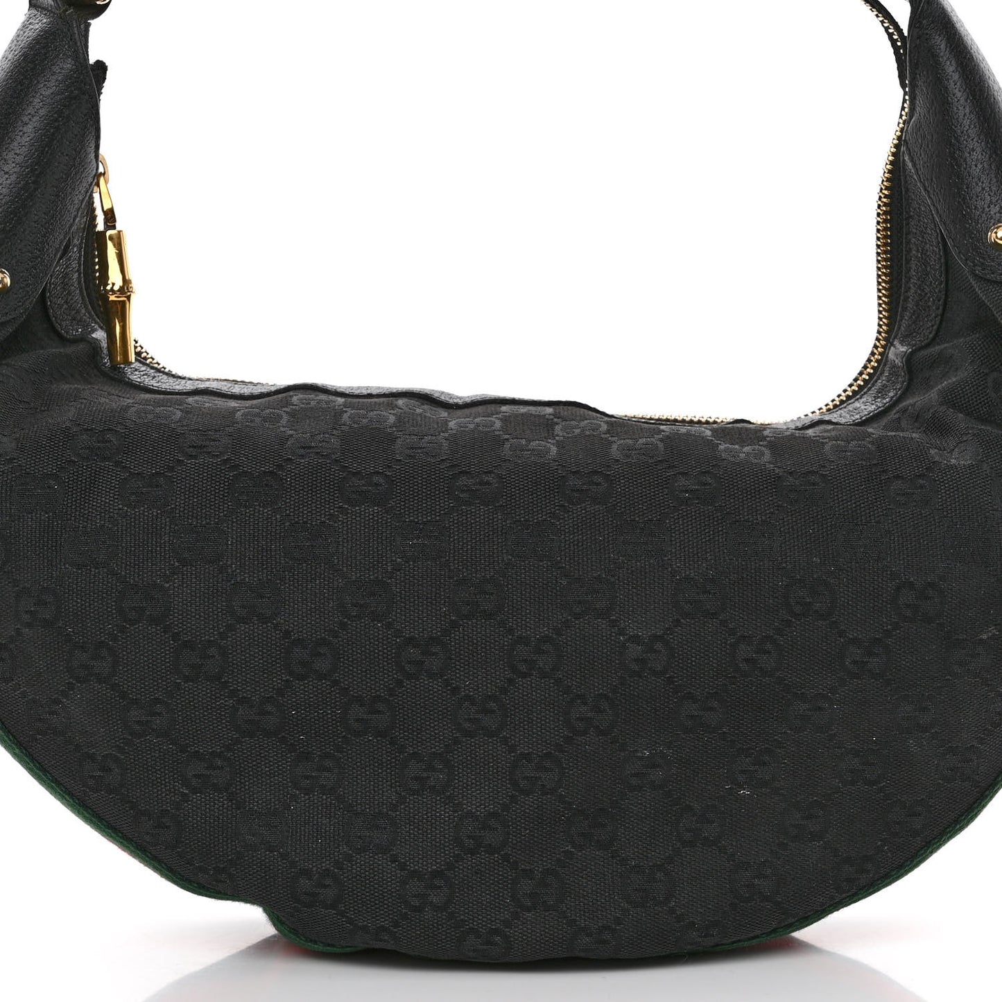 Monogram Web Bamboo Ring Hobo Black