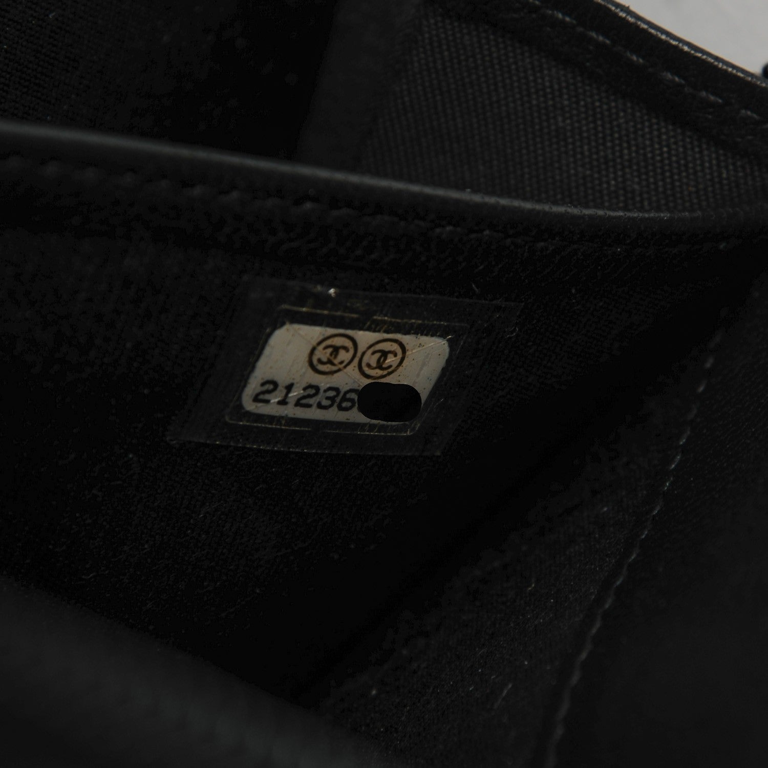 Chanel Lambskin Quilted Boy Zip Around Wallet Black 8 of 8