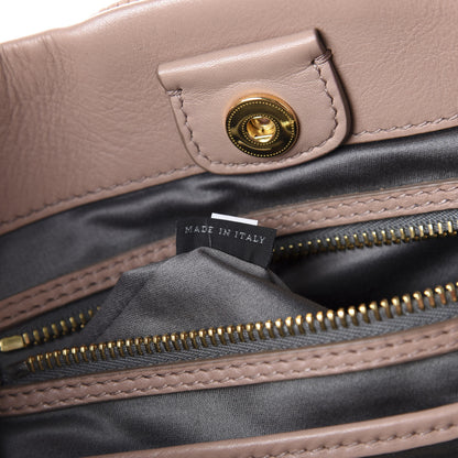 Miu Miu Vitello Lux Gathered Tote Cammeo 9 of 11