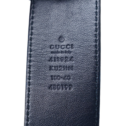 Gucci GG Supreme Monogram Blooms Interlocking G Belt Beige Blue Navy 3 of 8