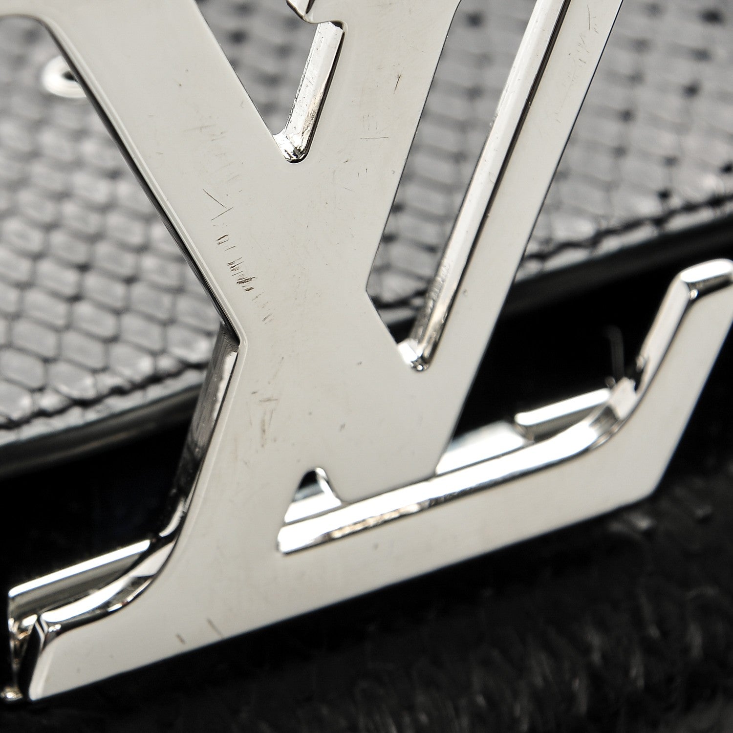 Louis Vuitton Python Louise Chain MM Black 8 of 8