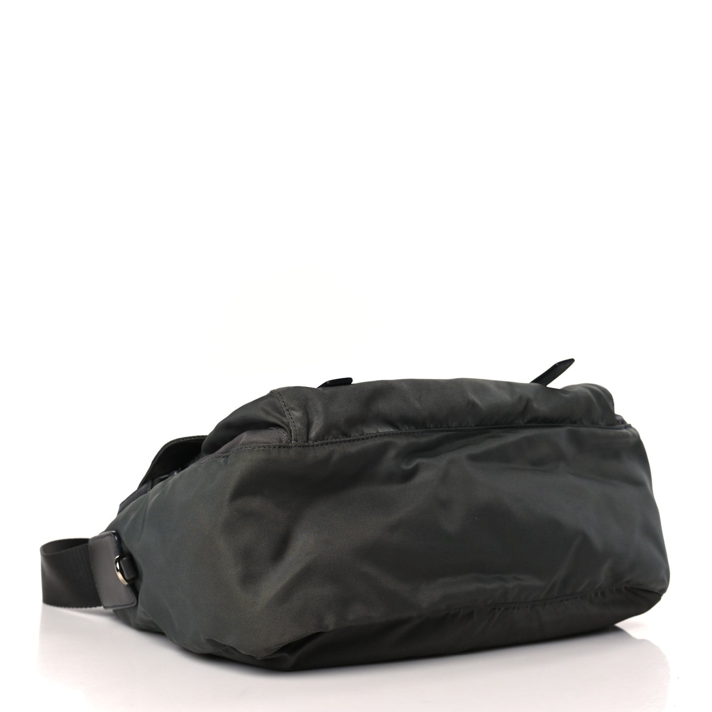 Tessuto Nylon Saffiano Vela Messenger Bag Bosco