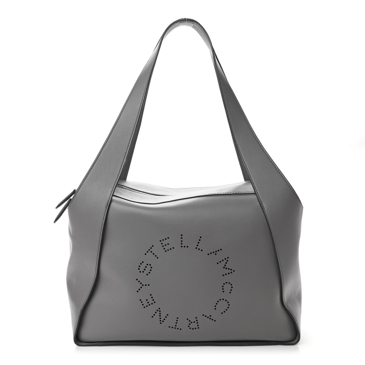 Eco Alter Nappa Perforated Shoulder Bag Grey