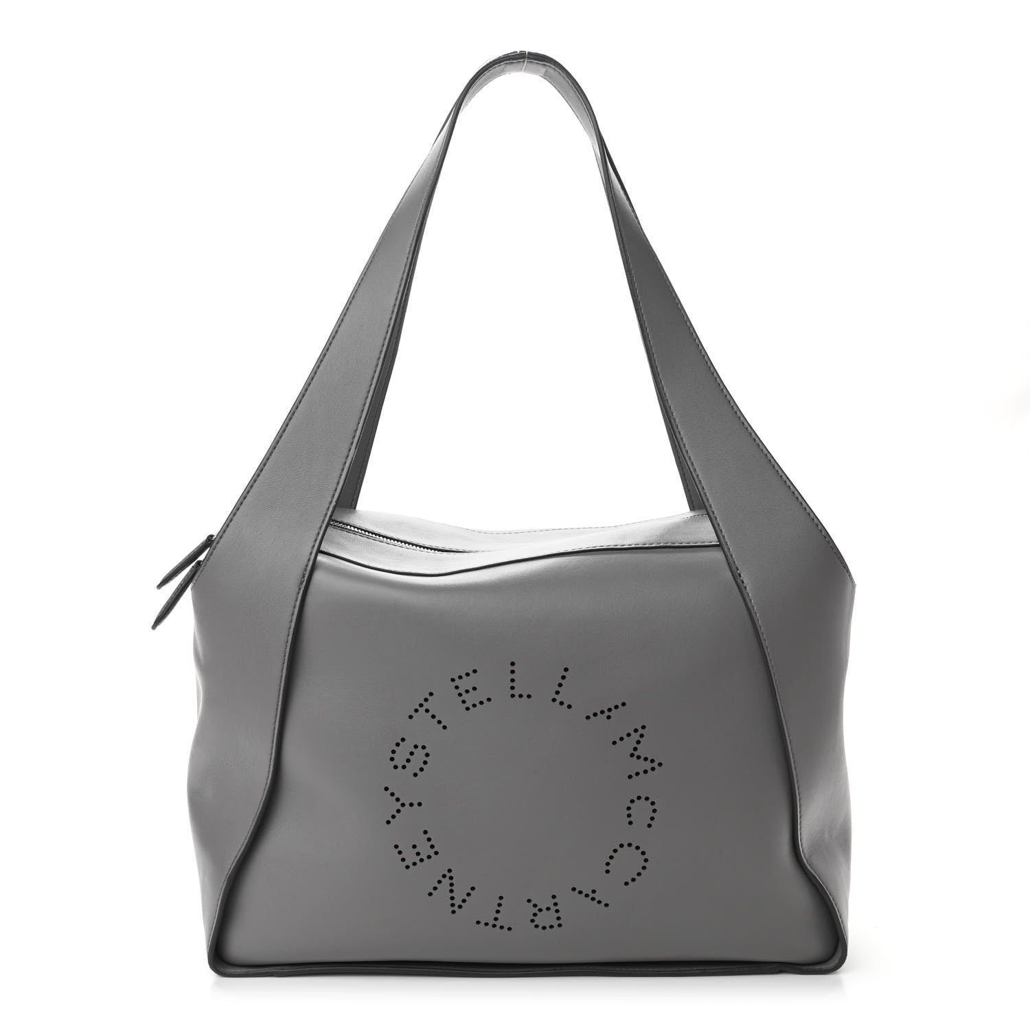 Stella McCartney Eco Alter Nappa Perforated Shoulder Bag Grey 1 of 10