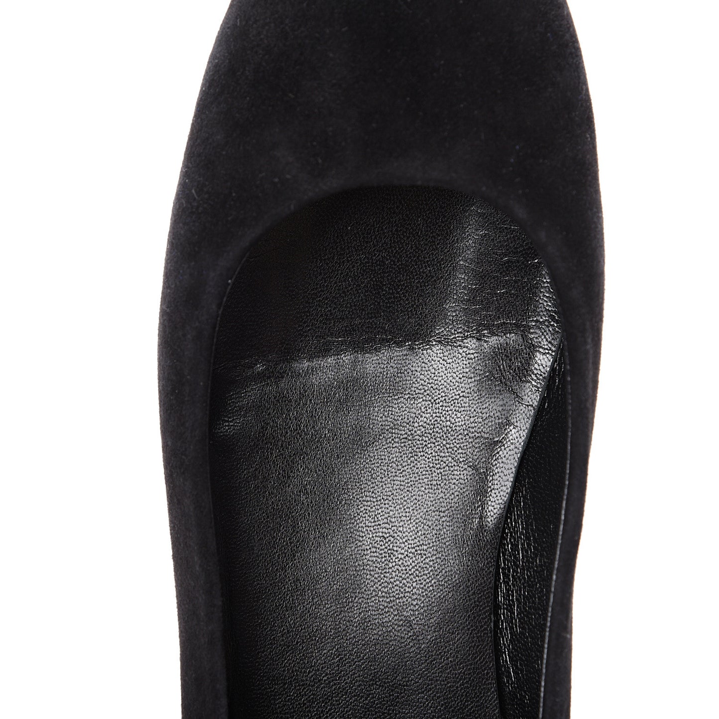 Suede Monogram Uniformes Ballet Flats 41 Black