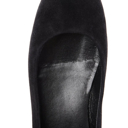 Louis Vuitton Suede Monogram Uniformes Ballet Flats 41 Black 8 of 11