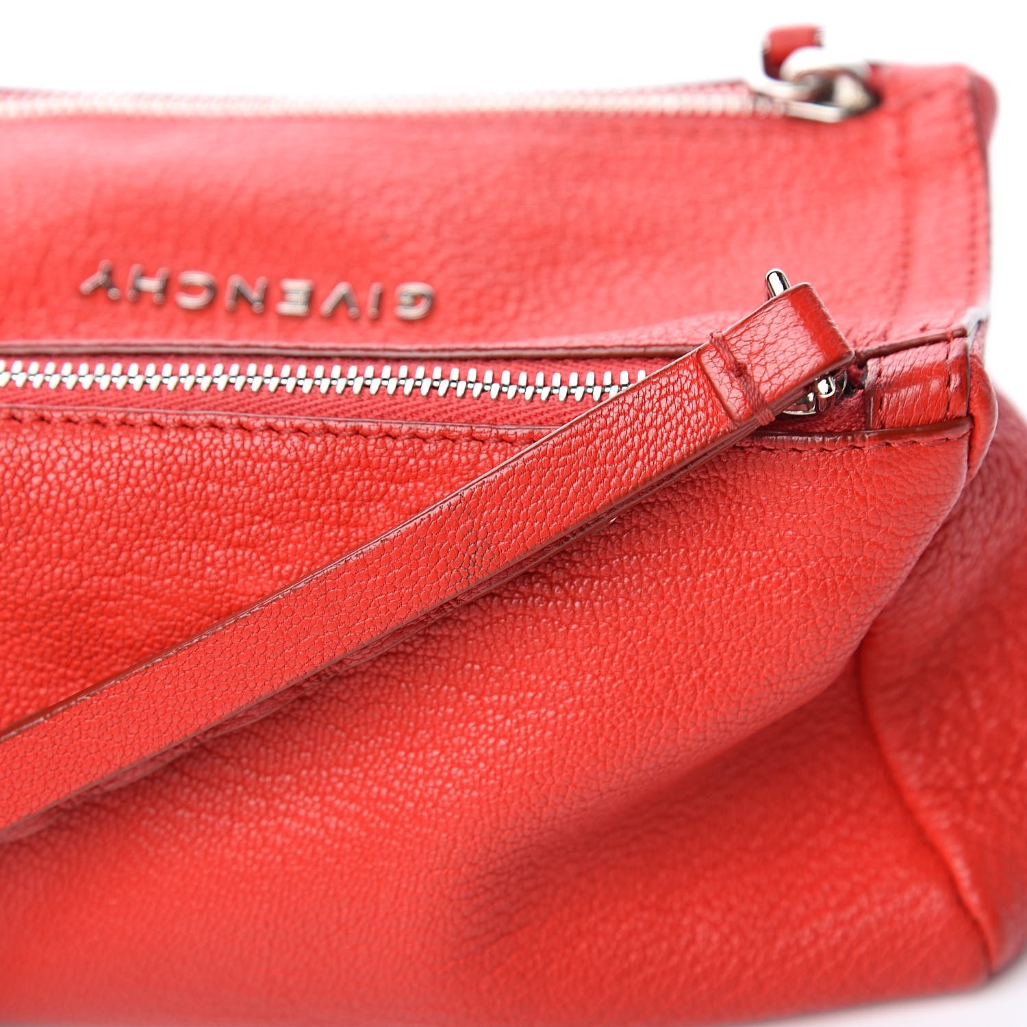 Givenchy Sugar Goatskin Pandora Wristlet Red 9 of 10