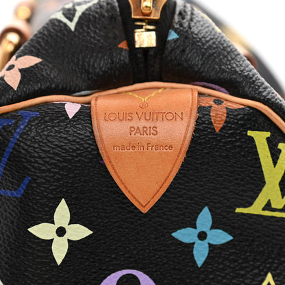 Louis Vuitton Monogram Multicolor Speedy 30 Black 6 of 13