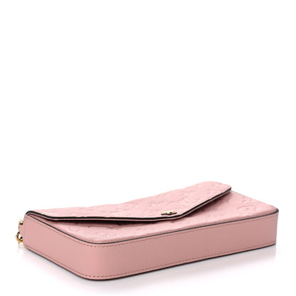Louis Vuitton Empreinte Pochette Felicie Chain Wallet Rose Poudre 5 of 13