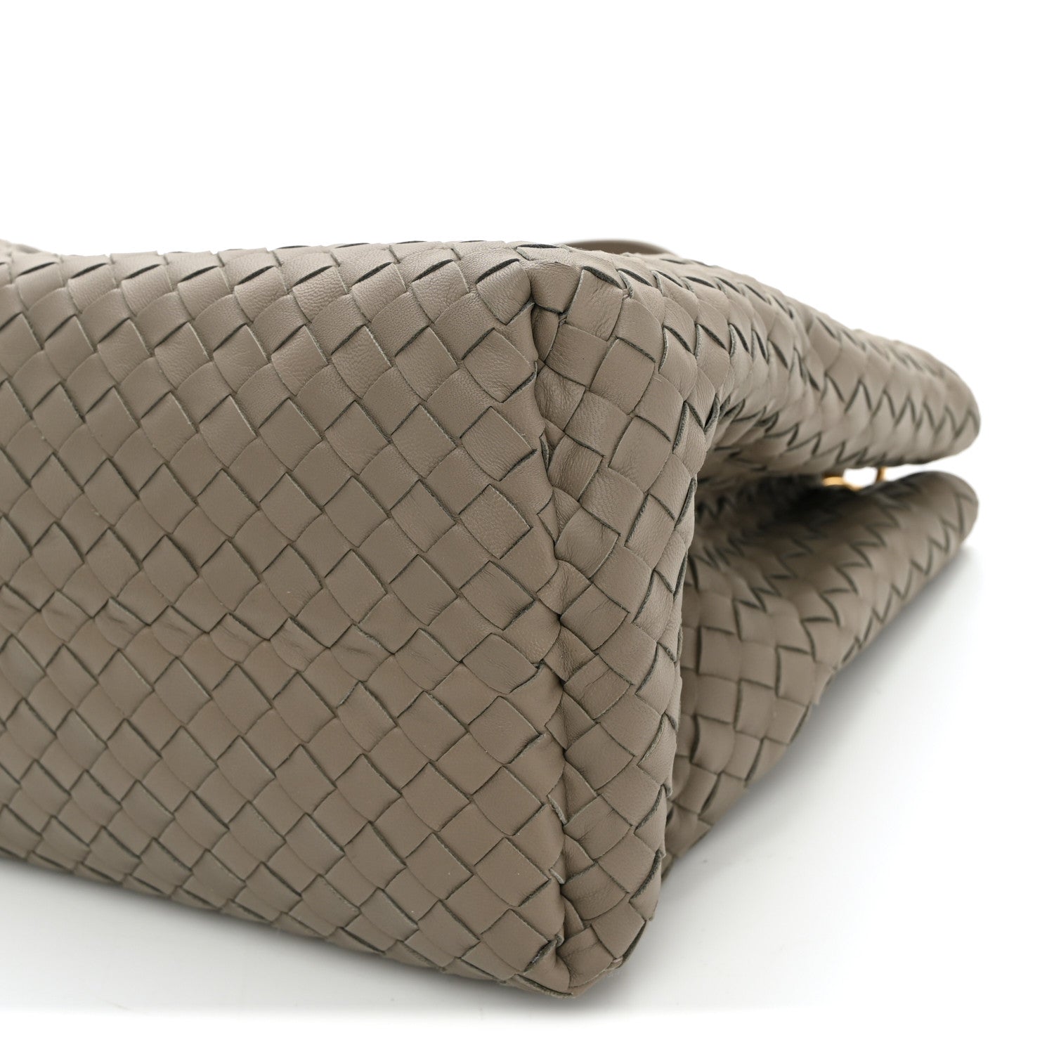 Bottega Veneta Nappa Intrecciato Medium Classic Chain Strap Tote Taupe Grey 11 of 11