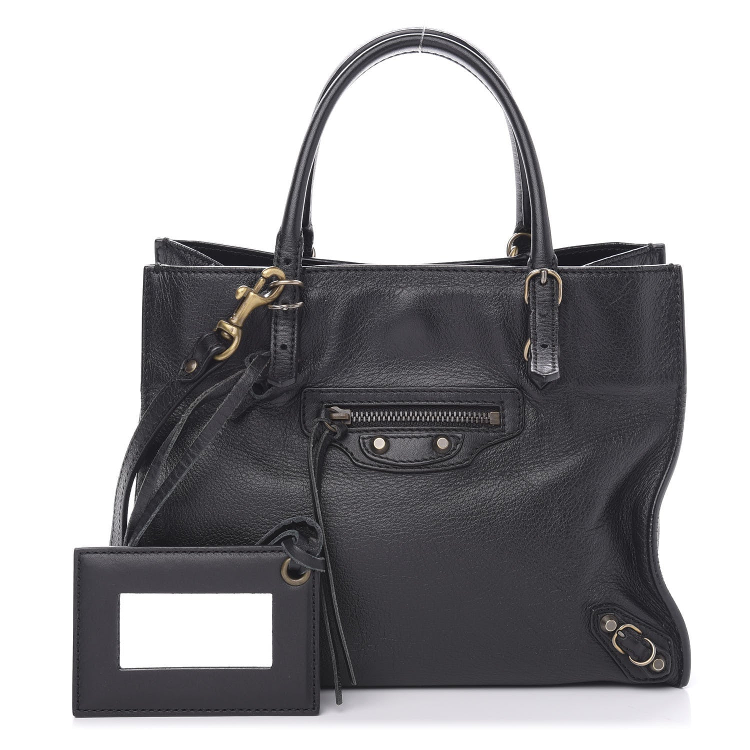 Balenciaga Calfskin Papier Mini A4 Tote Black 1 of 13