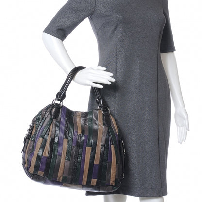 Miu Miu Leather Multicolor Patchwork Hobo 2 of 8