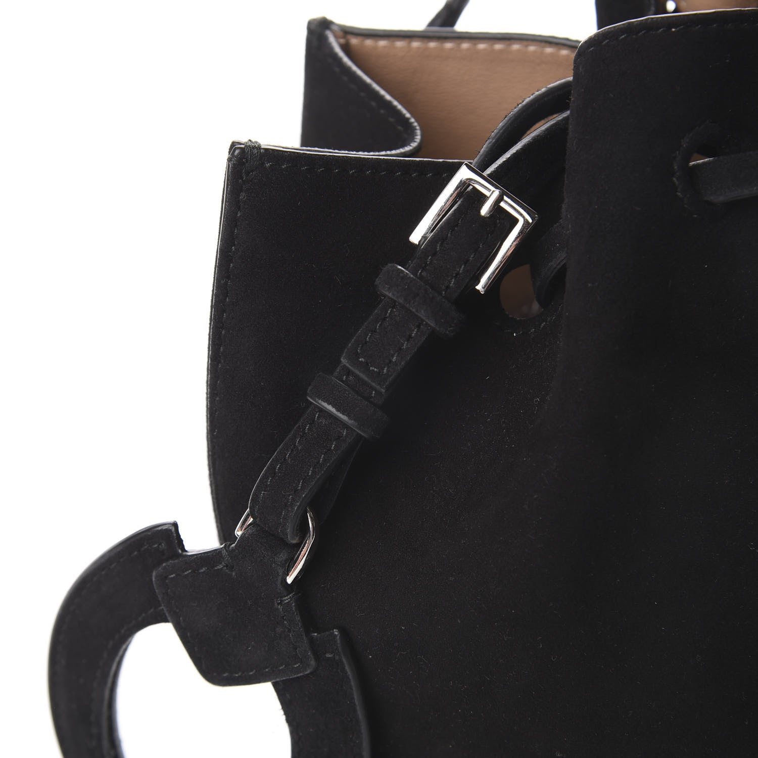 Alaia Suede Petal Embellished Rose-Marie 19 Bag Black 13 of 16