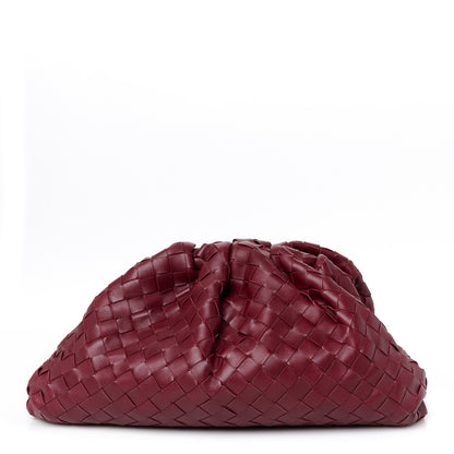 Bottega Veneta Nappa Maxi Intrecciato The Pouch Oversized Clutch Bordeaux 1 of 10