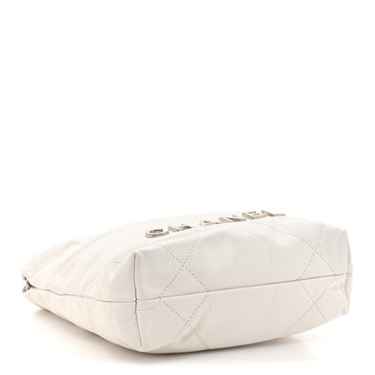 Chanel Shiny Calfskin Quilted Mini Chanel 22 White 4 of 10