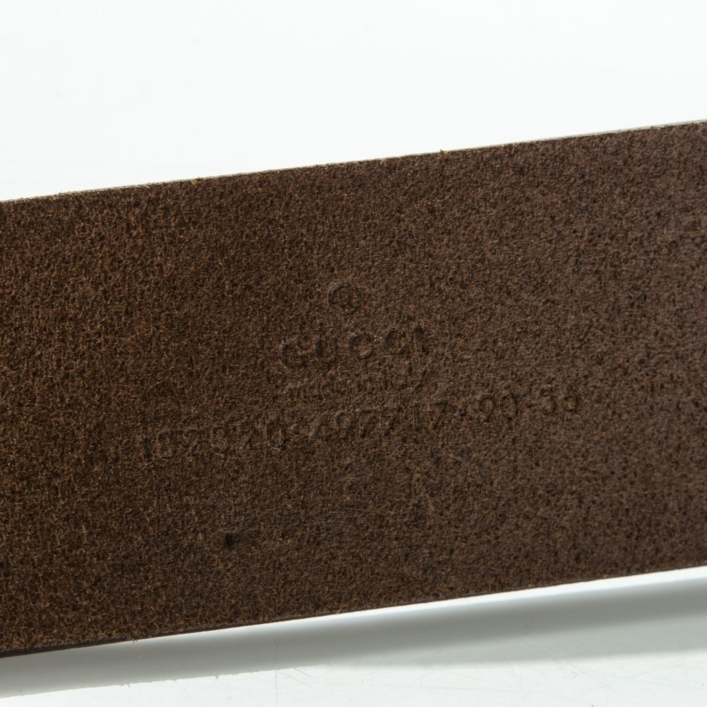 Calfskin Square G Belt 90 36 Dark Brown