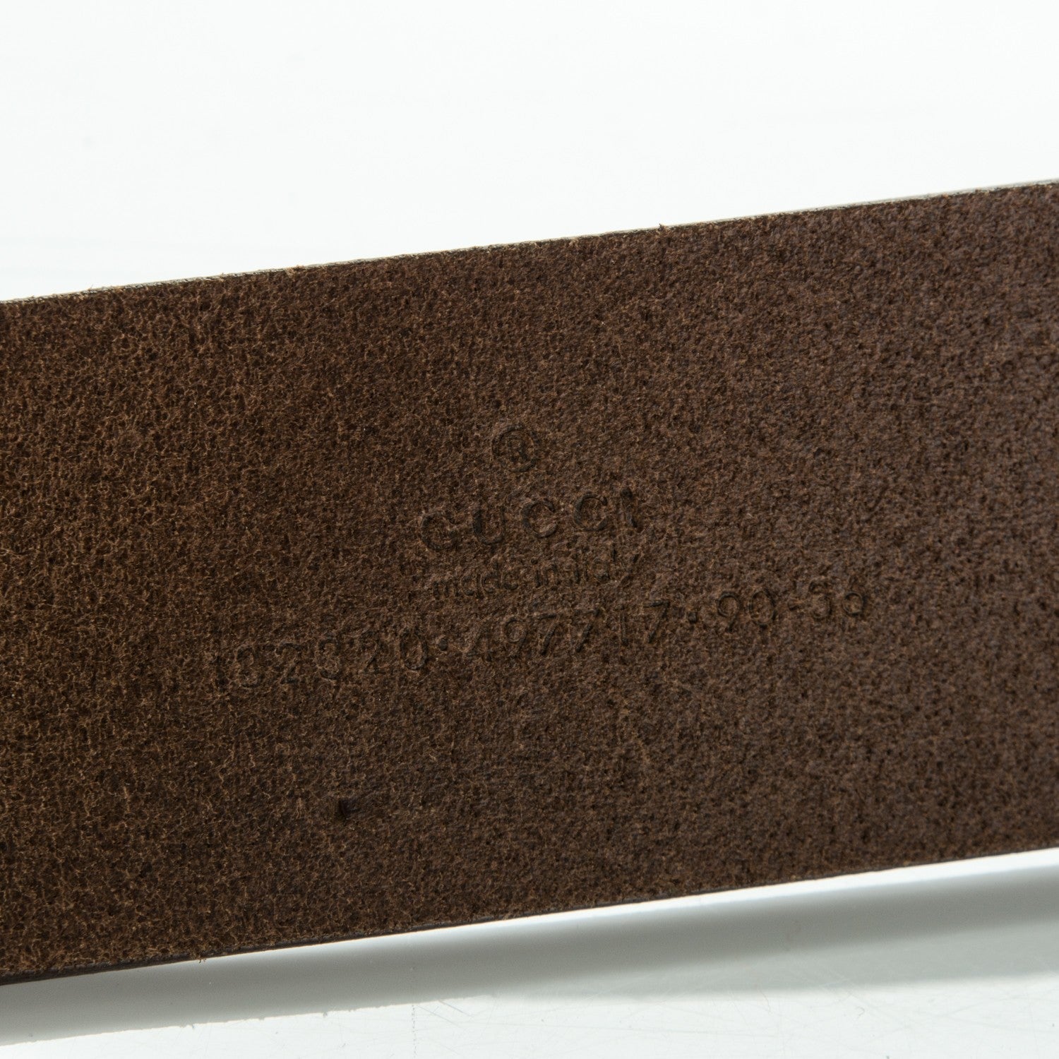 Gucci Calfskin Square G Belt 90 36 Dark Brown 3 of 6