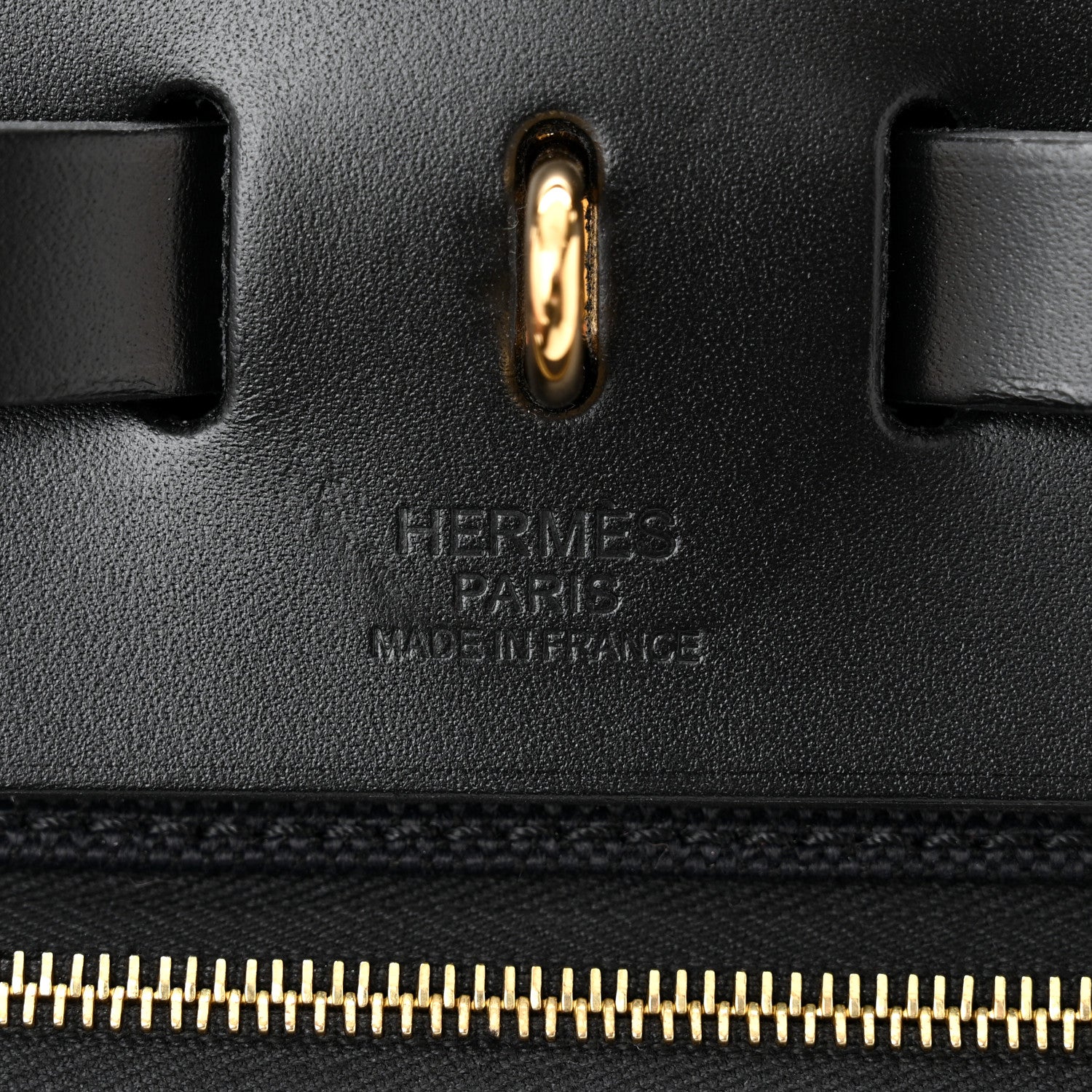 Hermes Military Toile Vache Hunter Herbag Zip PM 31 Black 7 of 12