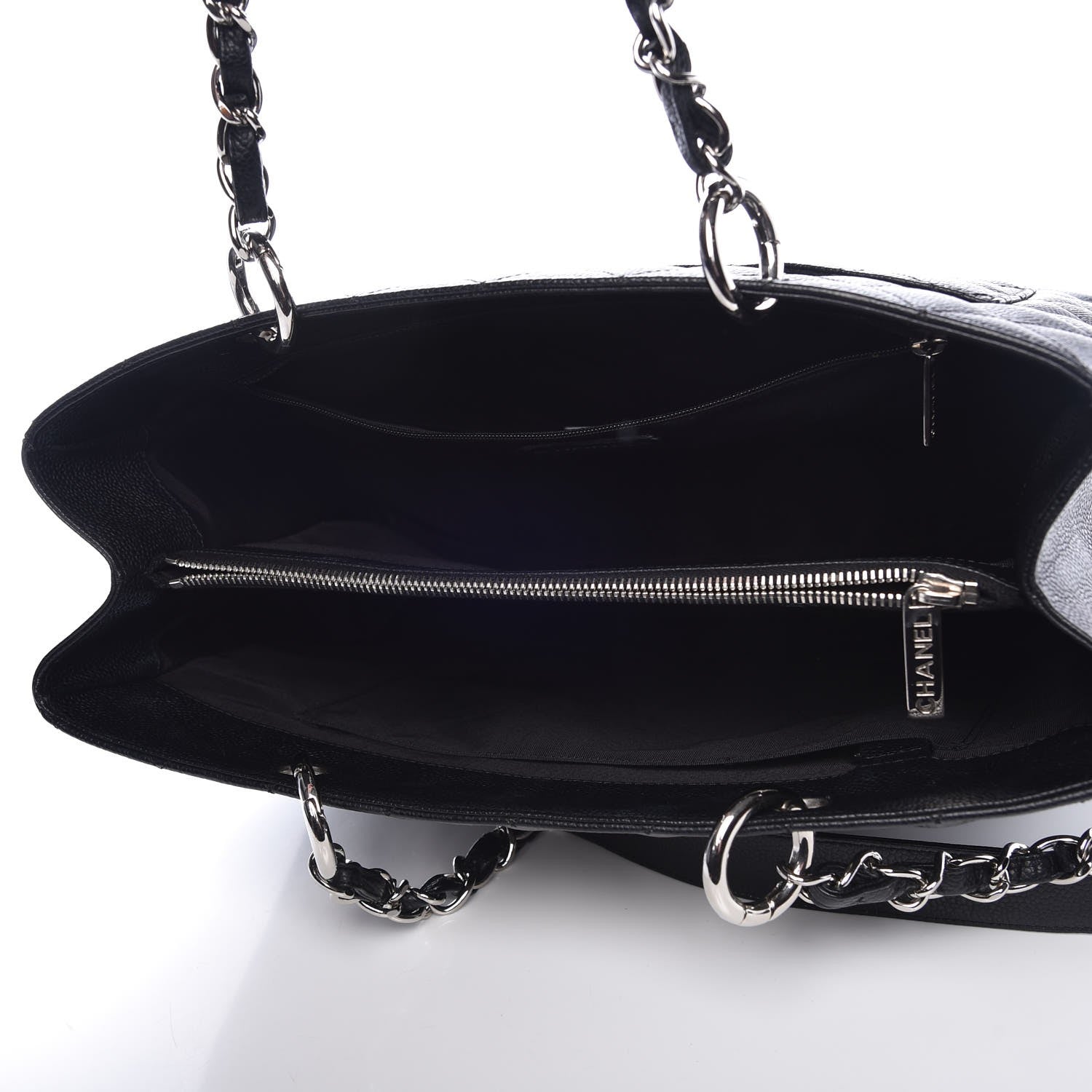 Chanel Caviar Quilted Grand Shopping Tote GST Black 5 of 8
