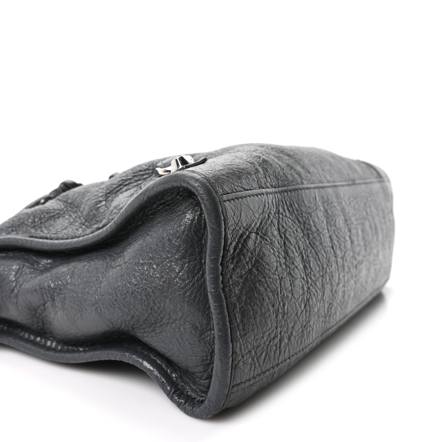 Agneau Classic Silver Hardware S City Gris Fossile