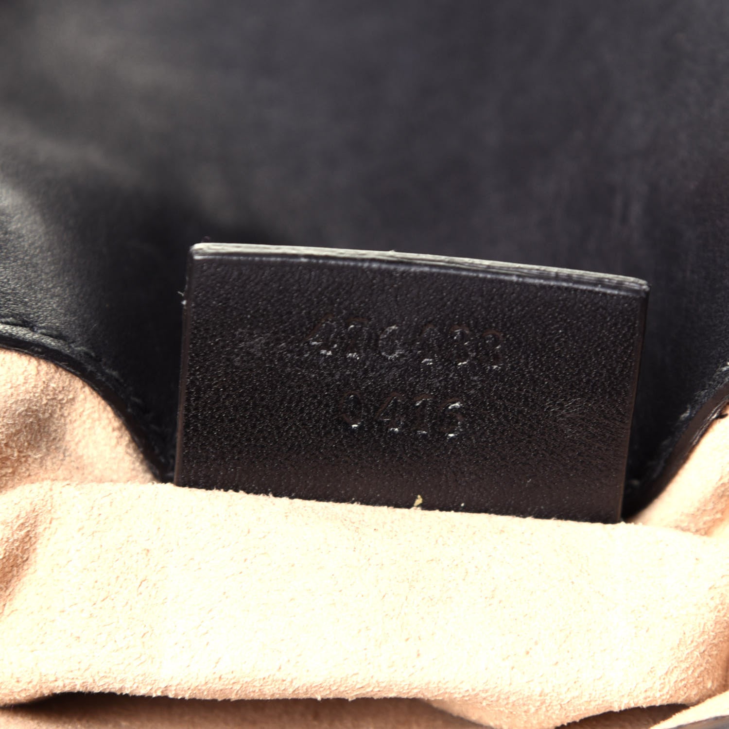 Gucci Calfskin Matelasse Super Mini GG Marmont Shoulder Bag Black 7 of 13