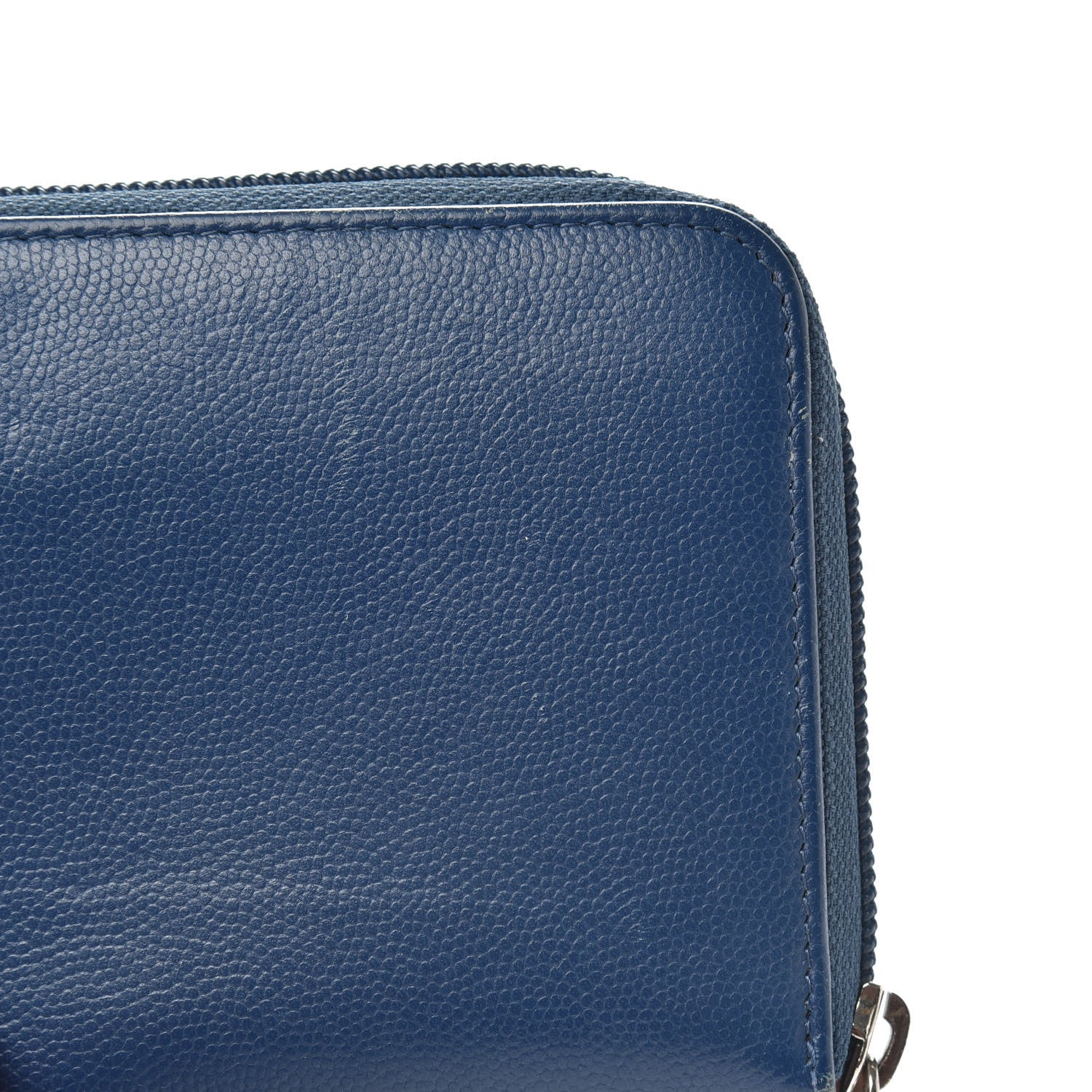 Chanel Caviar Large CC Timeless Zip Around Wallet Dark Blue 12 of 14