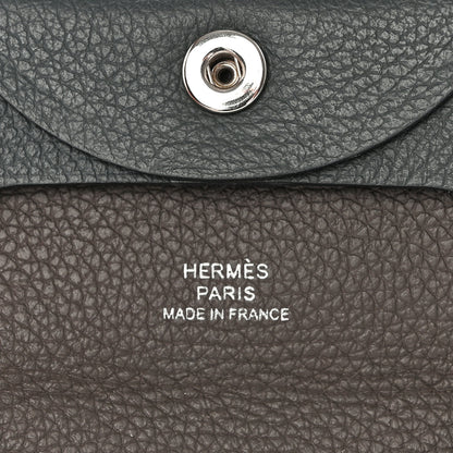 Hermes Evercolor Bastia Coin Purse Vert Amande Gris Meyer 6 of 9