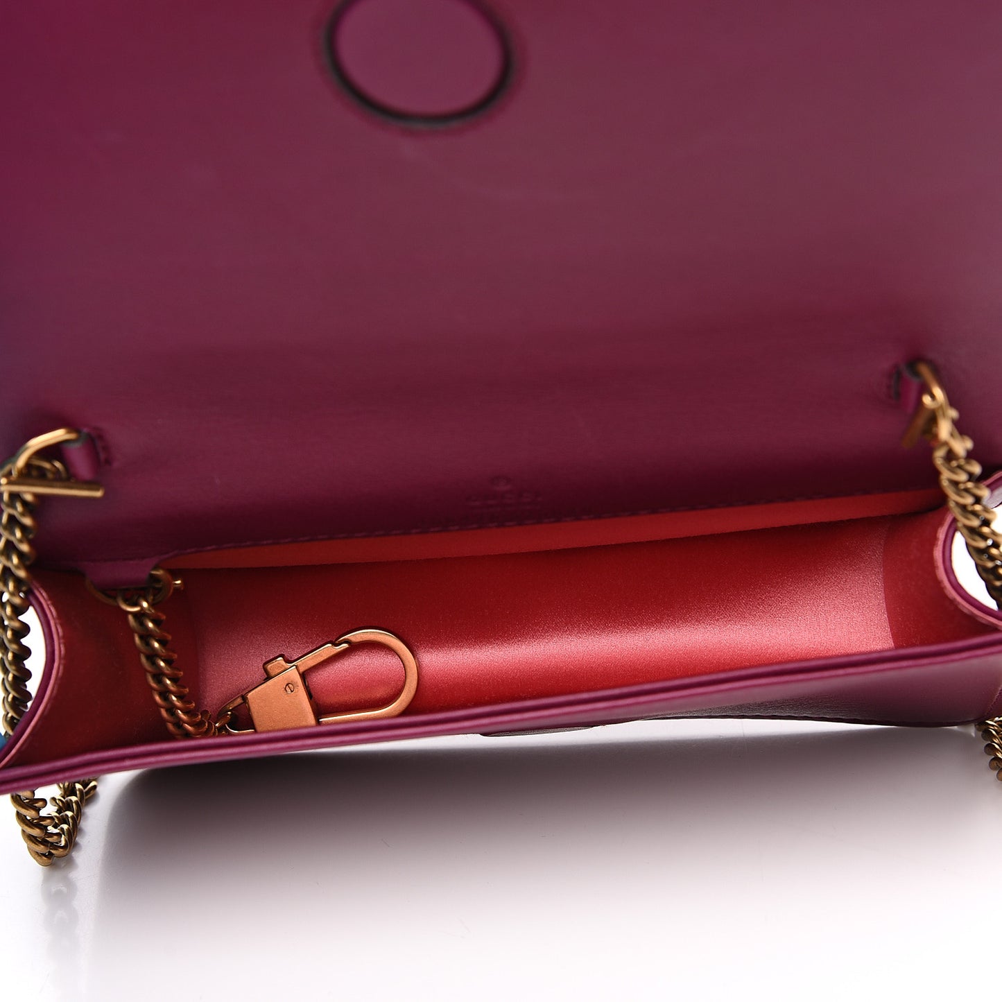 Velvet Matelasse GG Marmont Mini Bag Fuchsia Violet Cyclamen