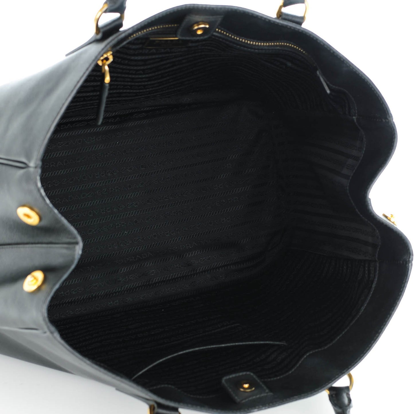 Saffiano Lux Large Tote Black