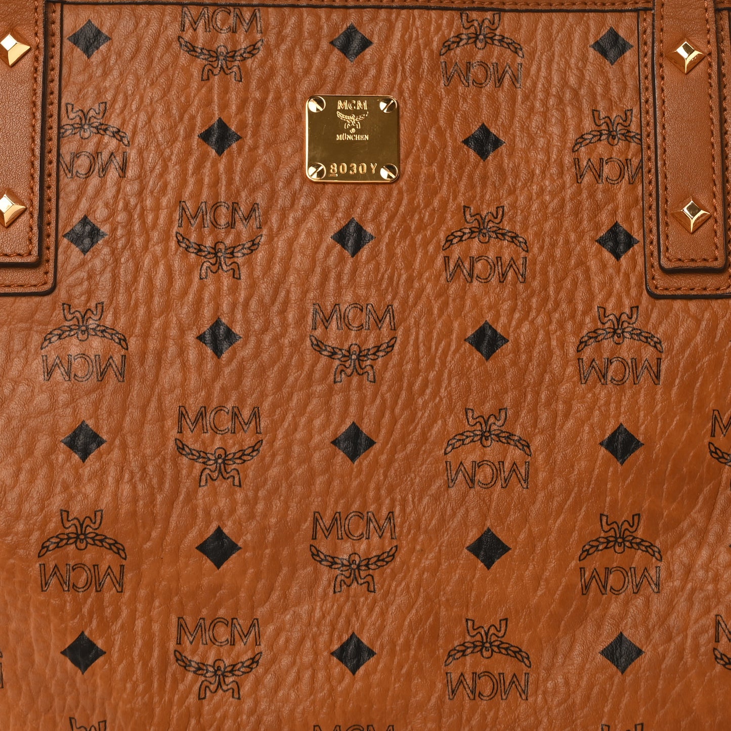 Visetos Large Liz Reversible Shopper Tote Cognac