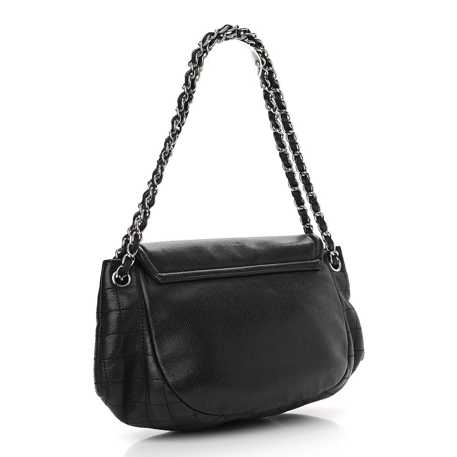 Chanel Caviar Half Moon Large Flap Black 3 of 10
