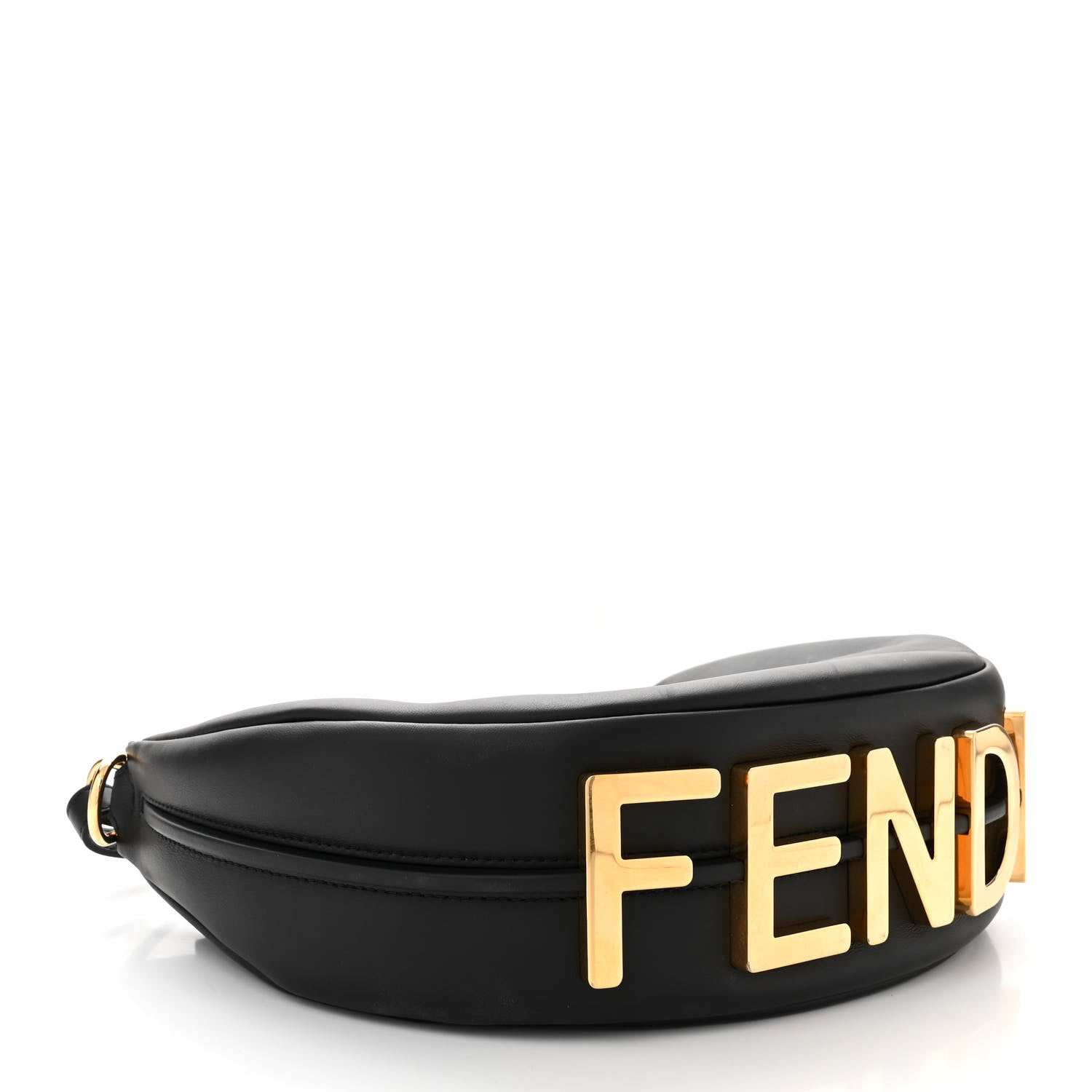 Fendi Vitello Grace Matte Small Fendigraphy Hobo Bag Black 4 of 10