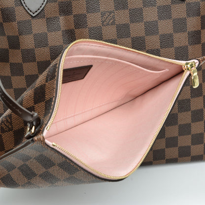 Louis Vuitton Damier Ebene Neo Neverfull MM Rose Ballerine 8 of 10