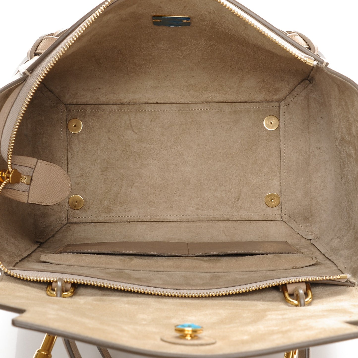 Grained Calfskin Mini Belt Bag Light Taupe