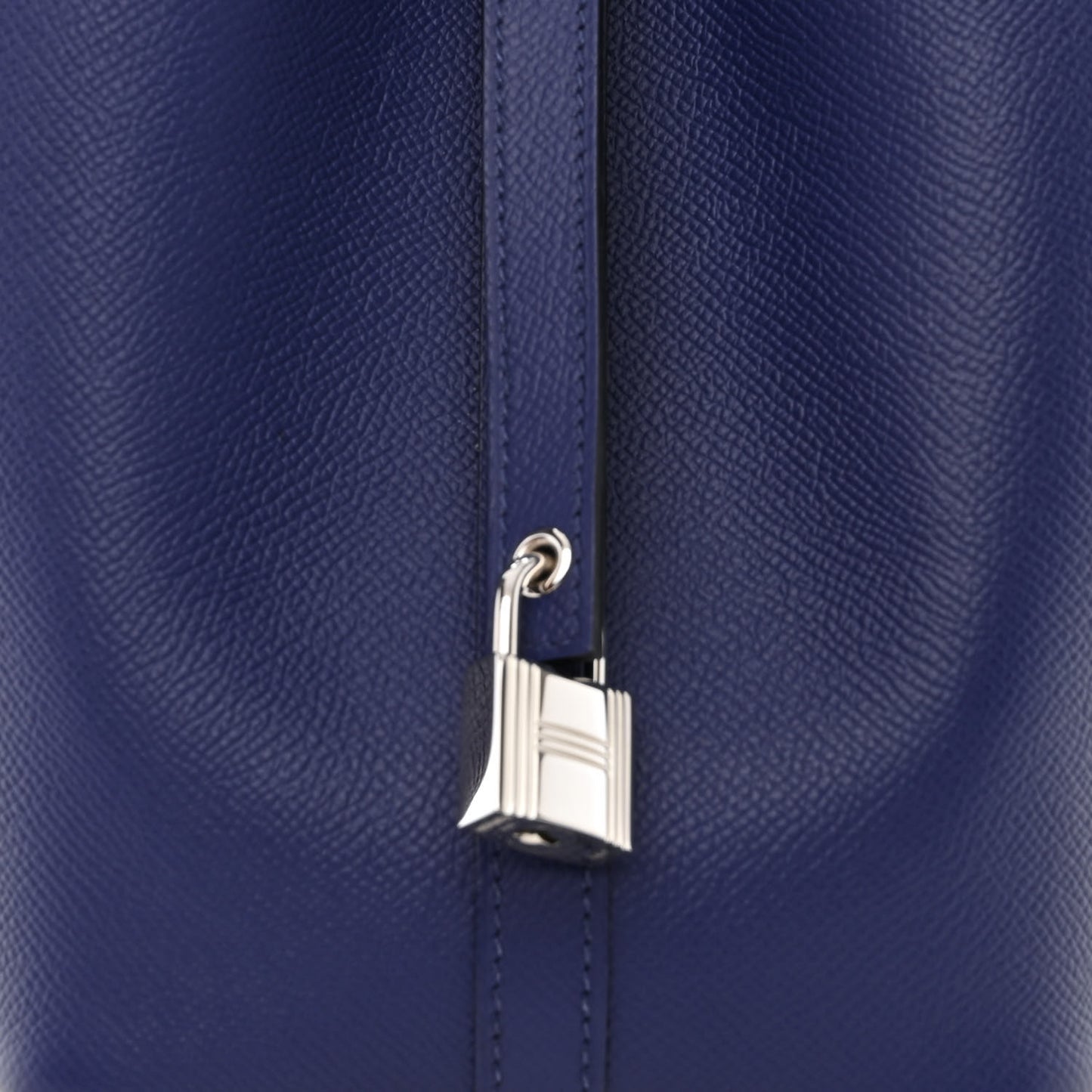 Epsom Tressage De Cuir Picotin Lock 18 PM Bleu Encre Brique Black