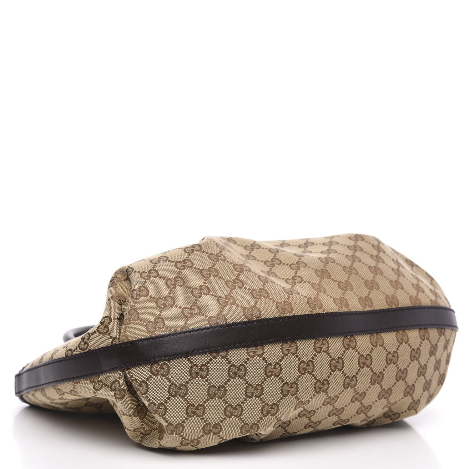 Gucci Monogram Medium Scarlett Studded Tote Dark Brown 4 of 11