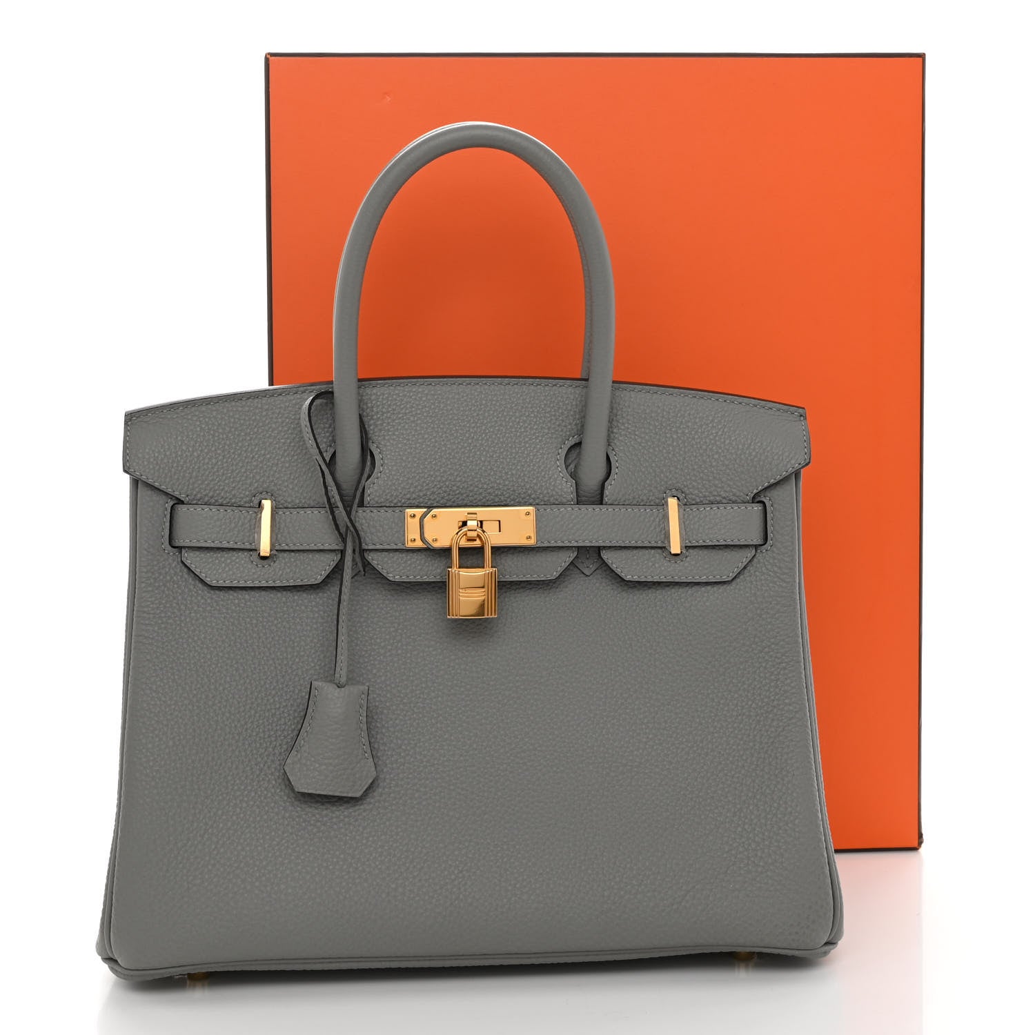 Hermes Togo Birkin 30 Gris Mouette 13 of 13