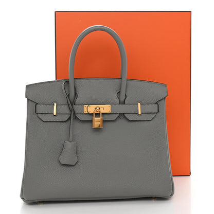 Hermes Togo Birkin 30 Gris Mouette 13 of 13