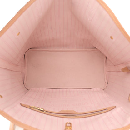Louis Vuitton Damier Azur Neo Neverfull MM Rose Ballerine 5 of 14