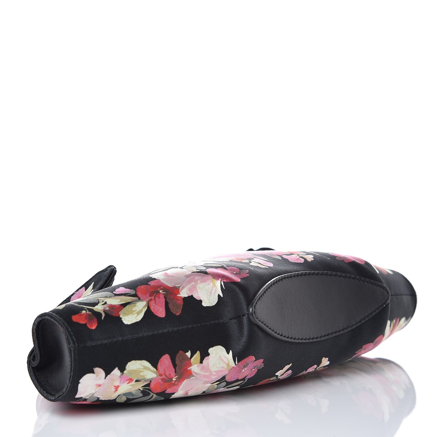 Alexander McQueen Silk Floral Print De Manta Clutch Black 4 of 7