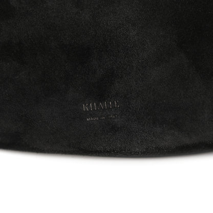 Khaite Suede Calfskin Medium Lotus Tote Black 6 of 9